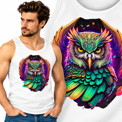 TANK TOP ZWIERZĘTA  BAD SOWA